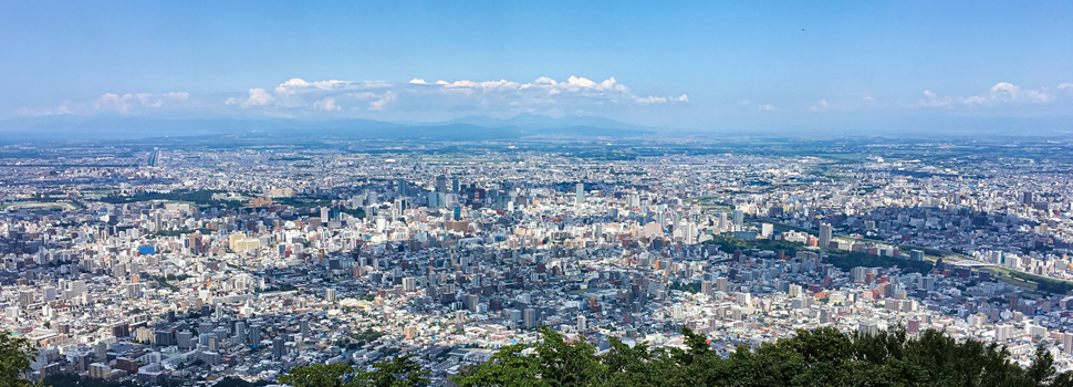 藻岩山から市内